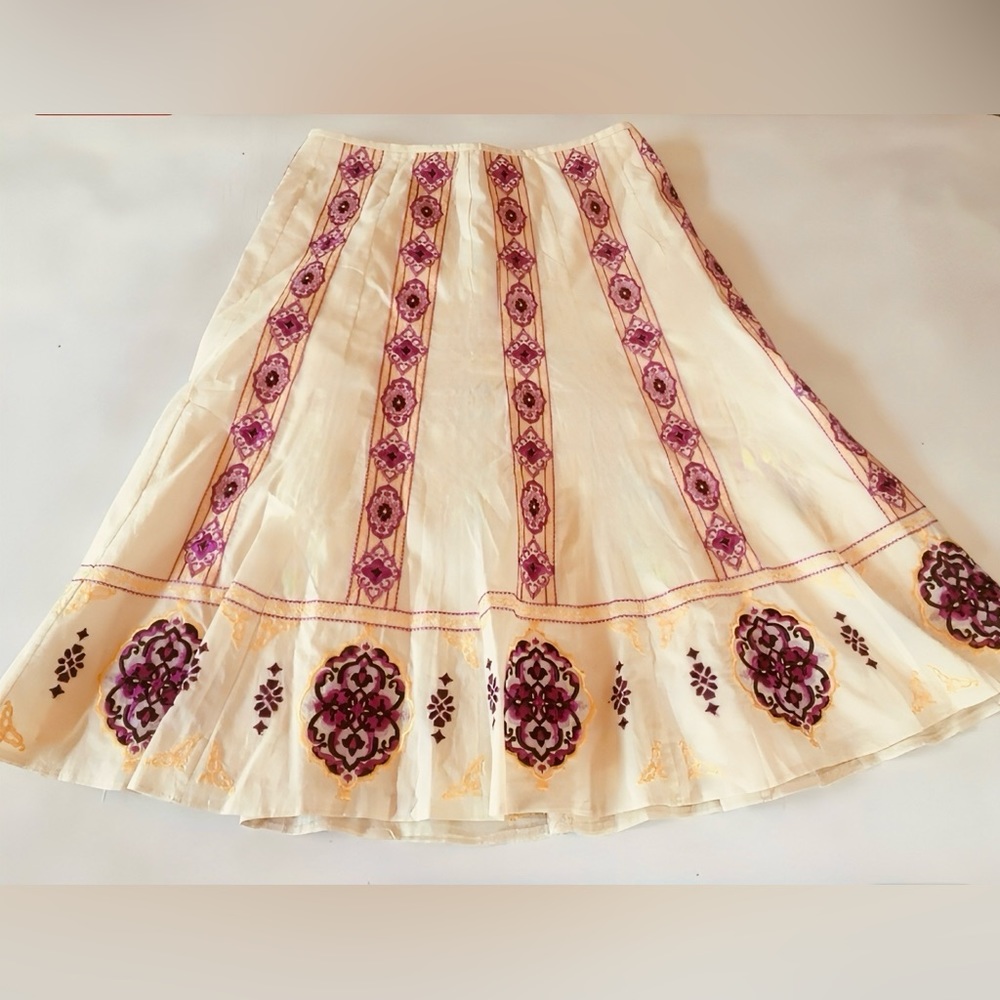 Antonio Melanie Designer Moroccan Sunset  Stunning Embroidered skirt🔥🔥🔥